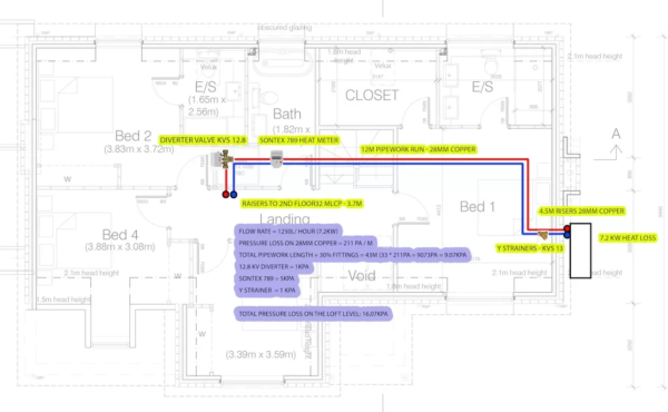 Design Files for Vaillant Arotherm Heat Pump Installation